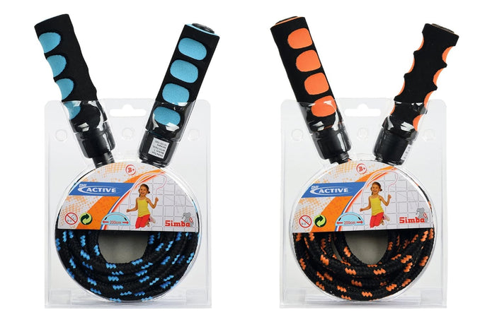 Simba toys-Jump Rope with Soft Handle, 2-ass.
