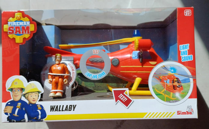 Simba toys-Sam Helicopter Wallaby incl. Figure