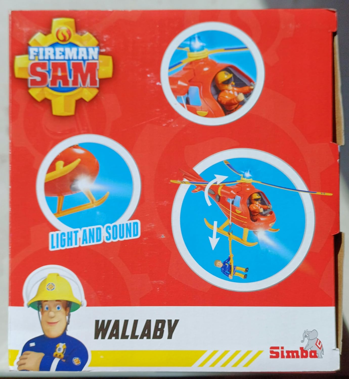 Simba toys-Sam Helicopter Wallaby incl. Figure
