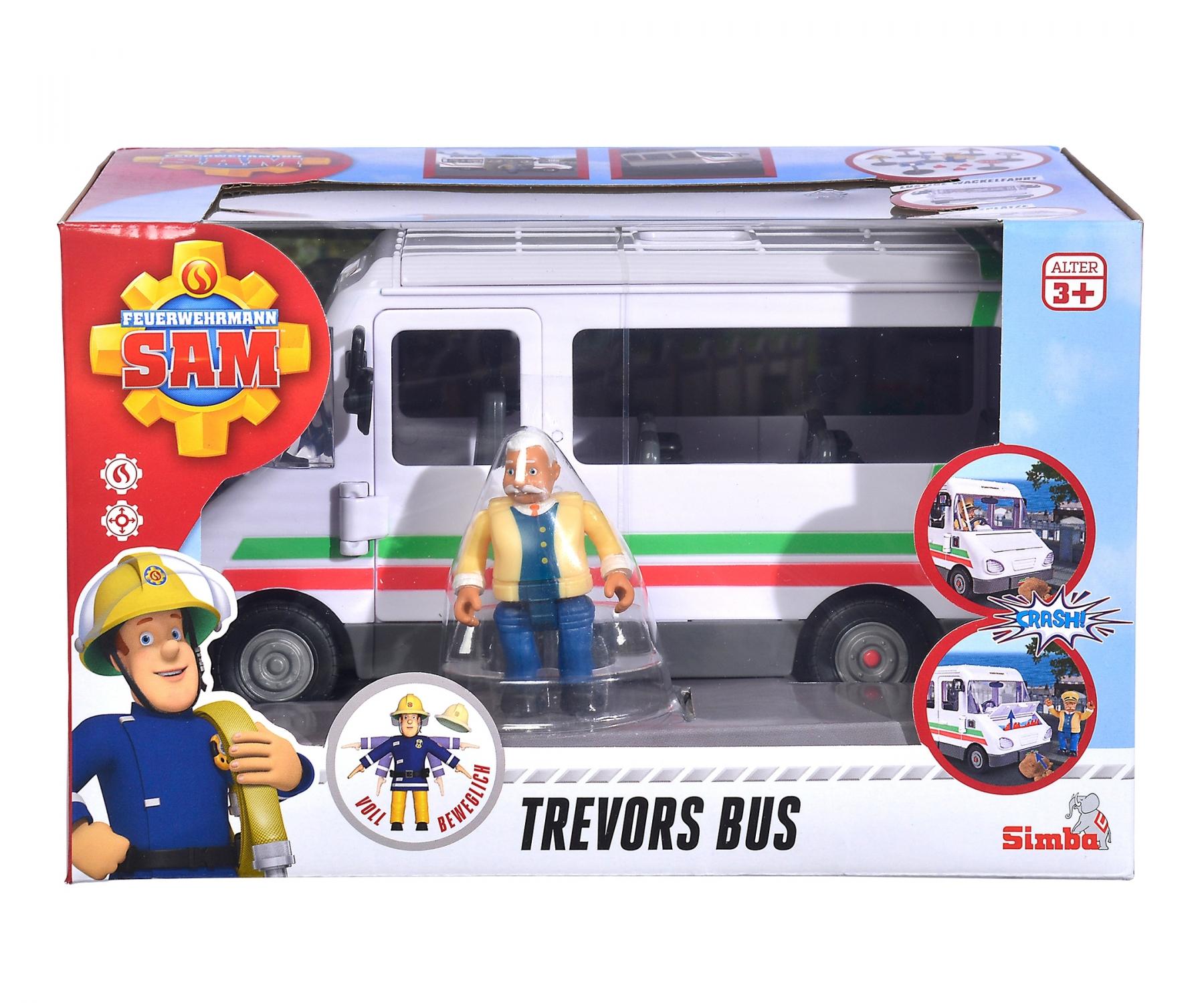 Simba toys-Sam Trevors Bus incl. Figurine