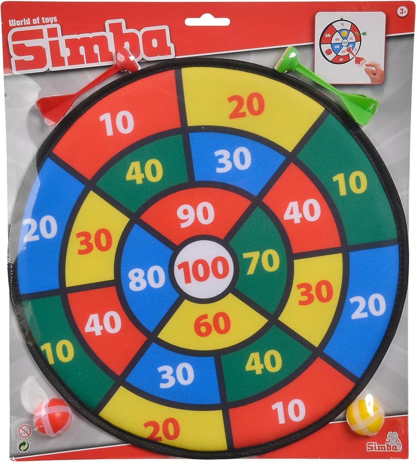 Simba toys-Soft Dart Game, Dart, 3-ass.