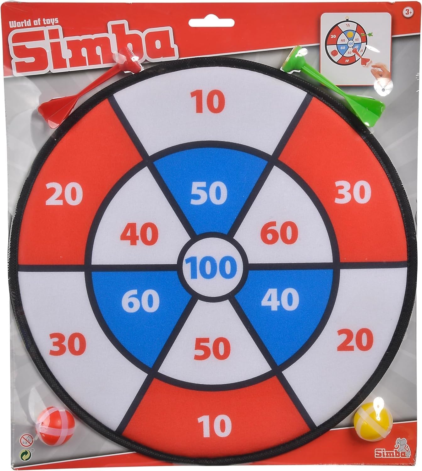 Simba toys-Soft Dart Game, Dart, 3-ass.