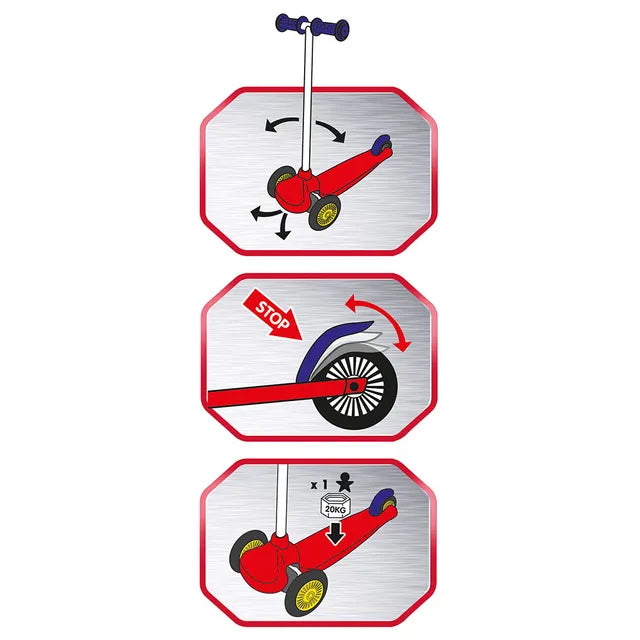 Smoby CARS 3W TWIST SCOOTER