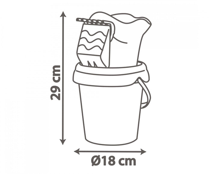 Smoby Gabby Medium Garnished bucket + wat. can