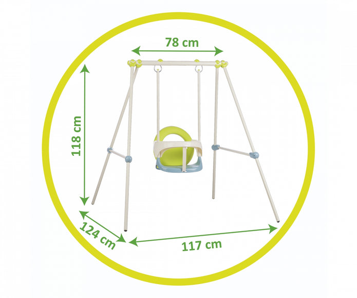 Smoby Life Metal Baby Swing H118