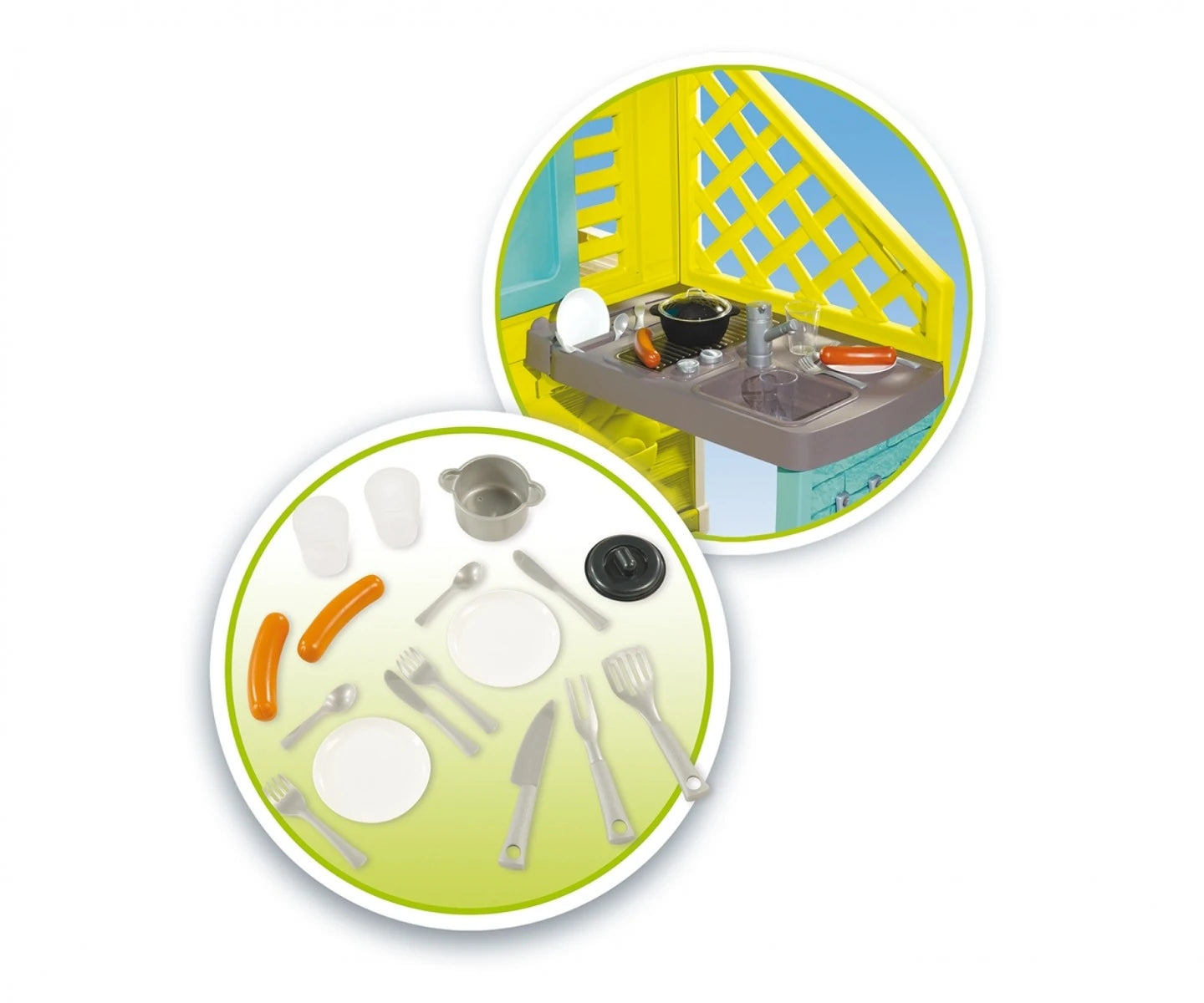 Smoby Life Pretty Playhouse House + kitchen