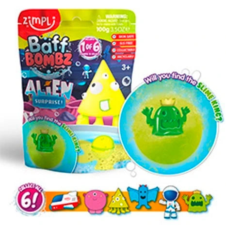 Zimpli Kids BAFF BOMBZ ALIEN SURPRISE - 100G