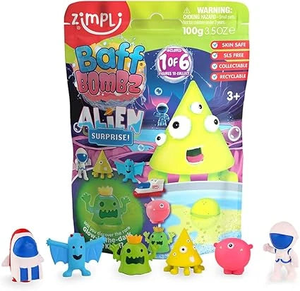 Zimpli Kids BAFF BOMBZ ALIEN SURPRISE - 100G