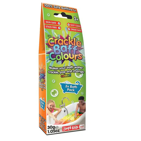 Zimpli Kids Crackle Baff Colours 3 Pack - 30g