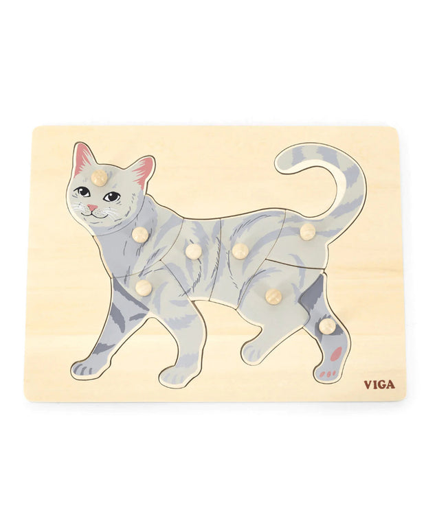 Montessori-Inspired Wooden Puzzle viga