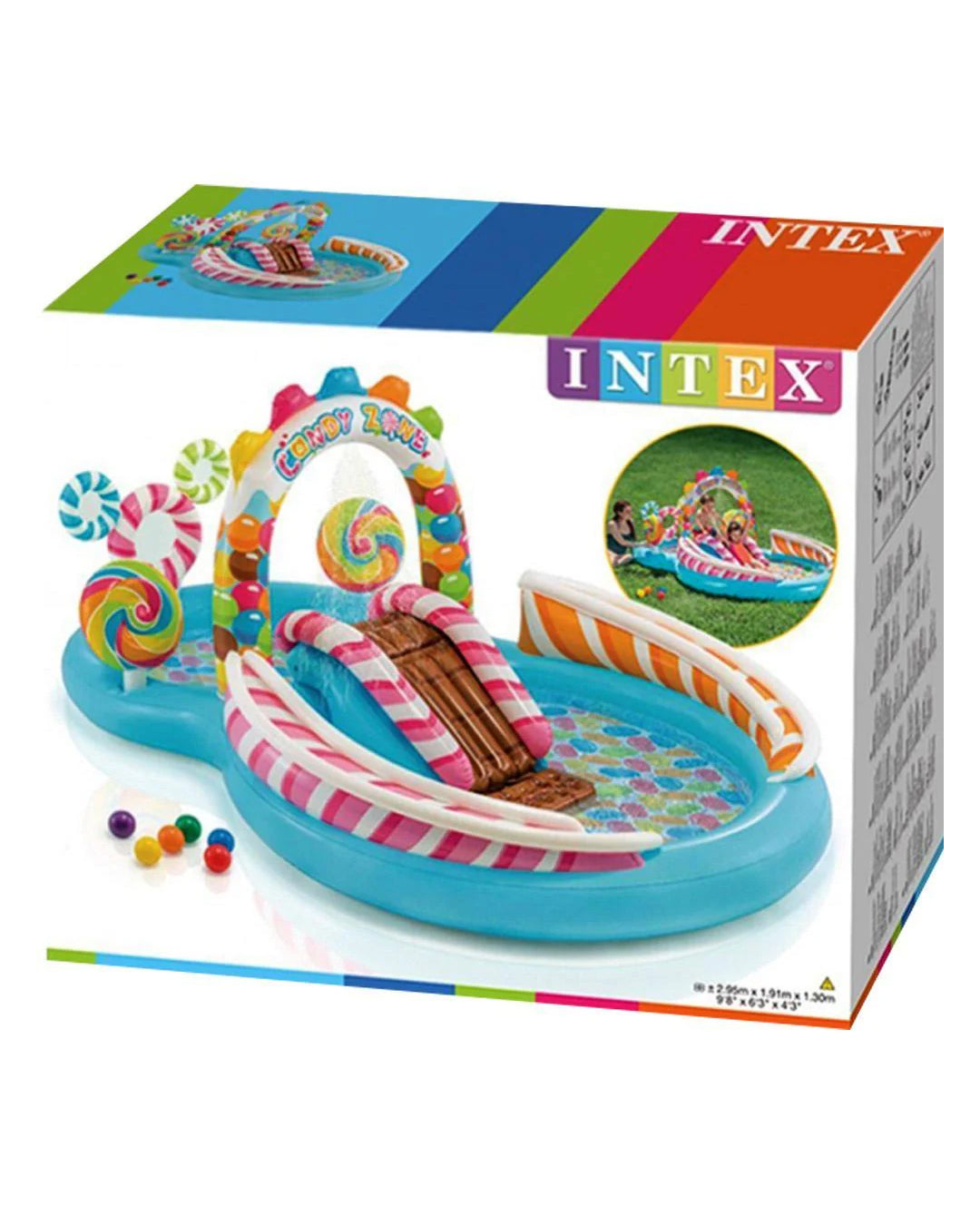 INTEX Candy Zone Play Center (Model 57149NP | 2.95m x 1.91m x 1.30m)