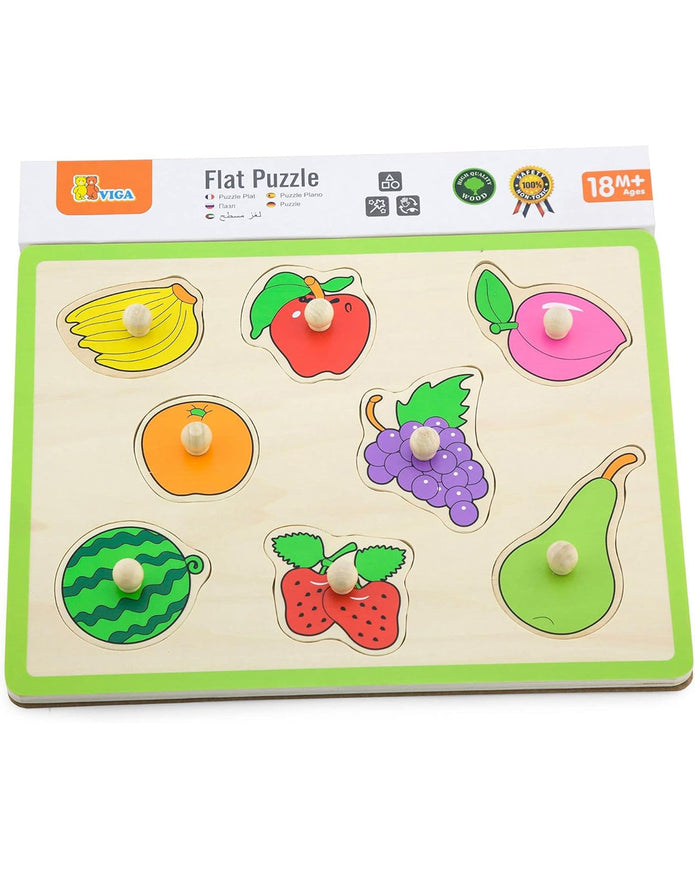 Viga Wooden Fruit Match Puzzle