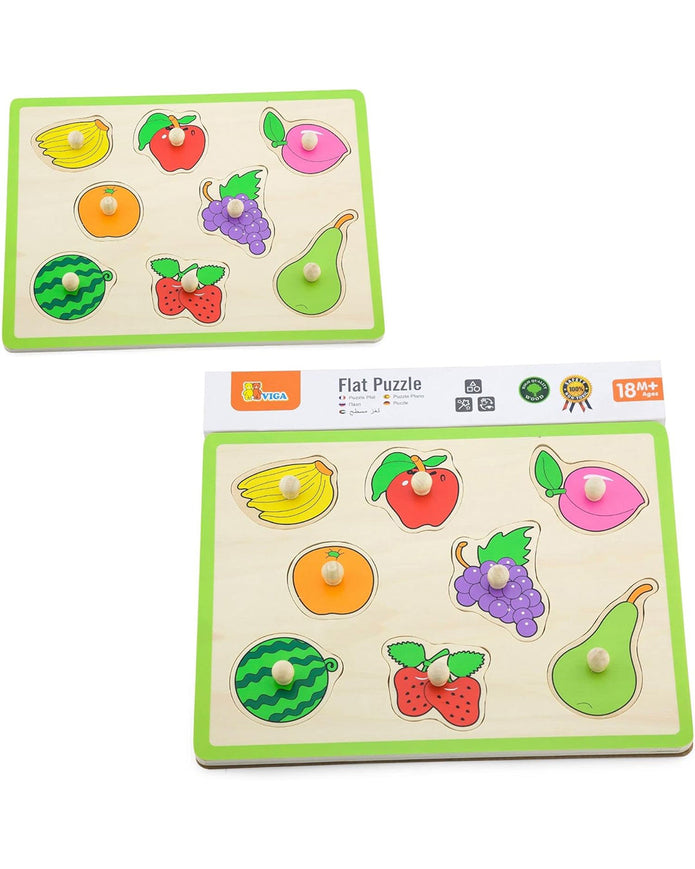 Viga Wooden Fruit Match Puzzle