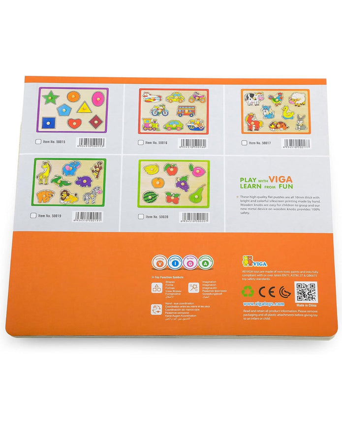 Viga Wooden Fruit Match Puzzle