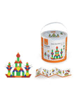 Viga Geometric Wood Pattern Blocks 250-Piece Playset