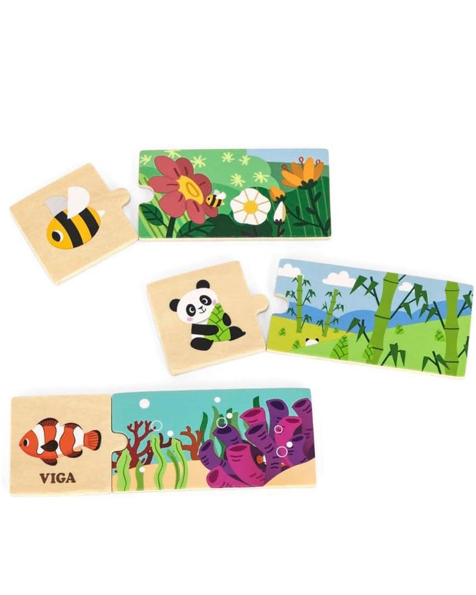 Viga My Home Puzzle Set with Animals