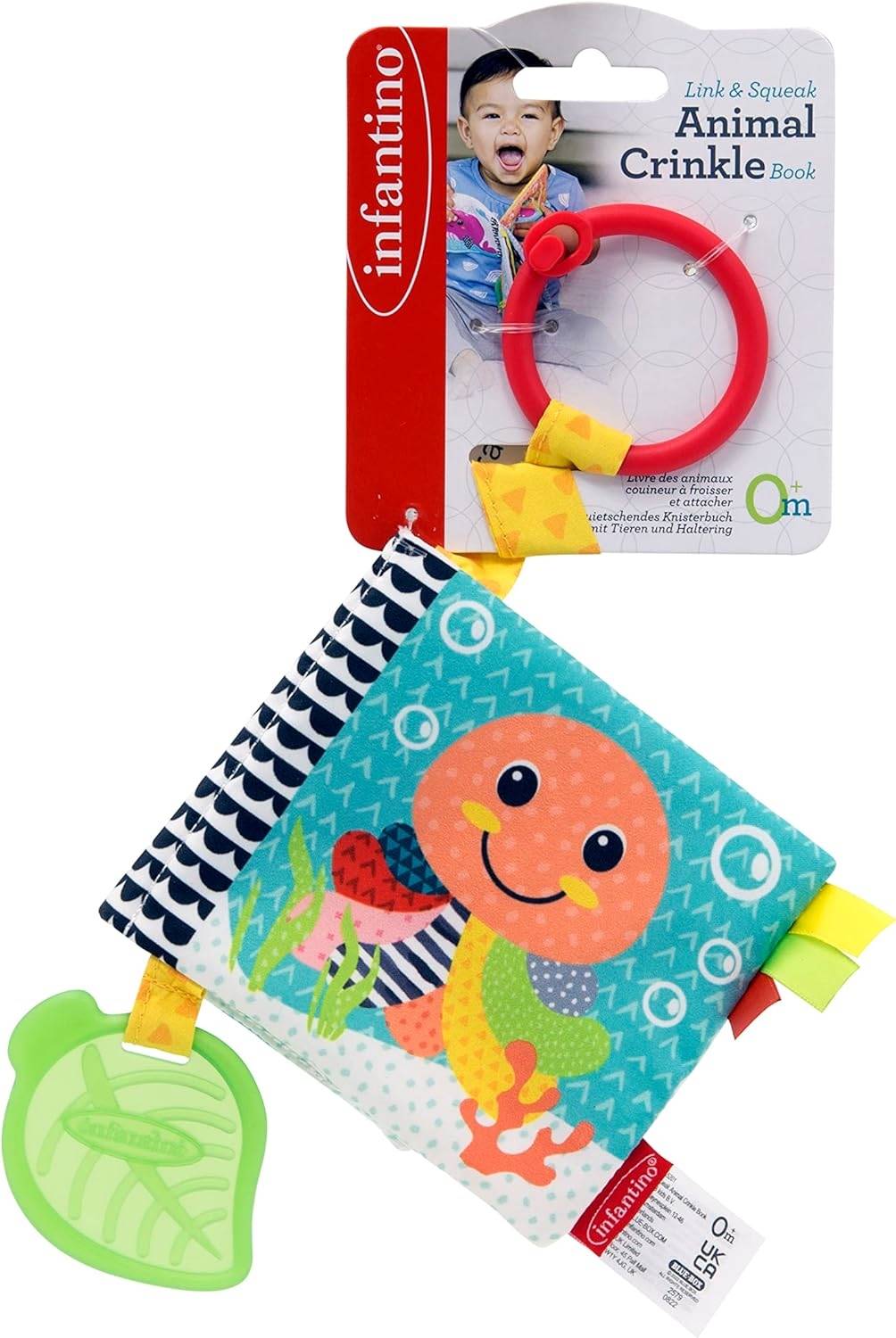 infantino-Link & Squeak Animal Crinkle Book | 0M+