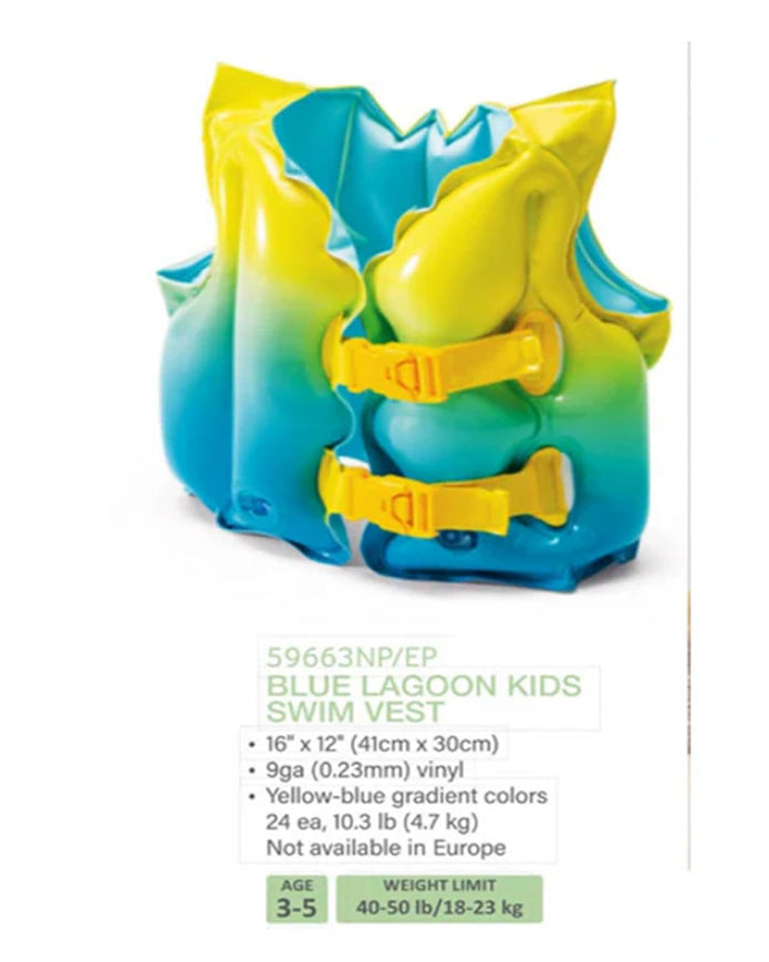 Intex Inflatable Swim Vest – Model 59663NP