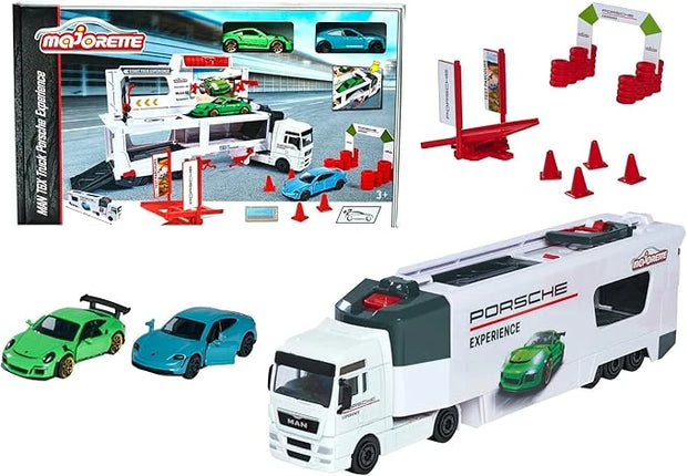 Majorette MAN TGX Truck Porsche Experience+ 2 cars