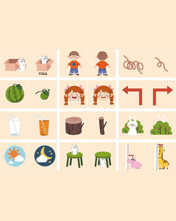 Viga Opposites Puzzle Set