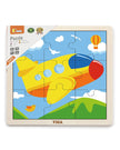 VIGA Plane Wooden Puzzle - 9 Pcs