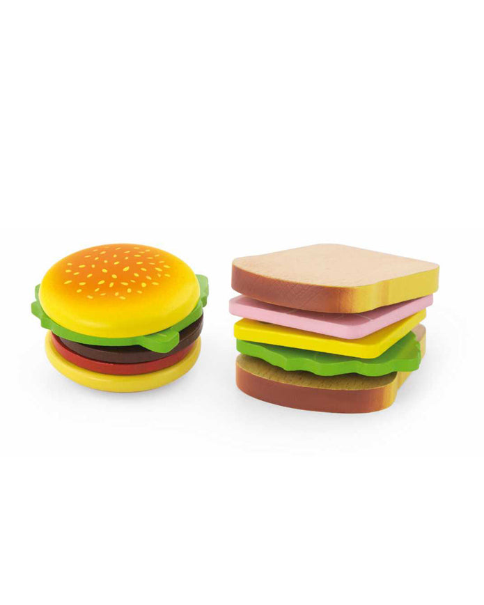 Hamburger and Sandwich Playset - Viga